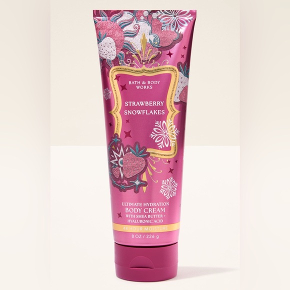 Bath & Body Works Other - Bath & Body Works Strawberry Snowflakes Body Cream